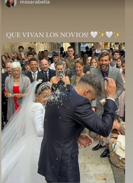 Las imágenes de los novios y los invitados