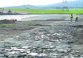 Restos de la calzada romana entre Astorga y Burdeos descubiertos durante las obras del TAV junto a Júndiz.