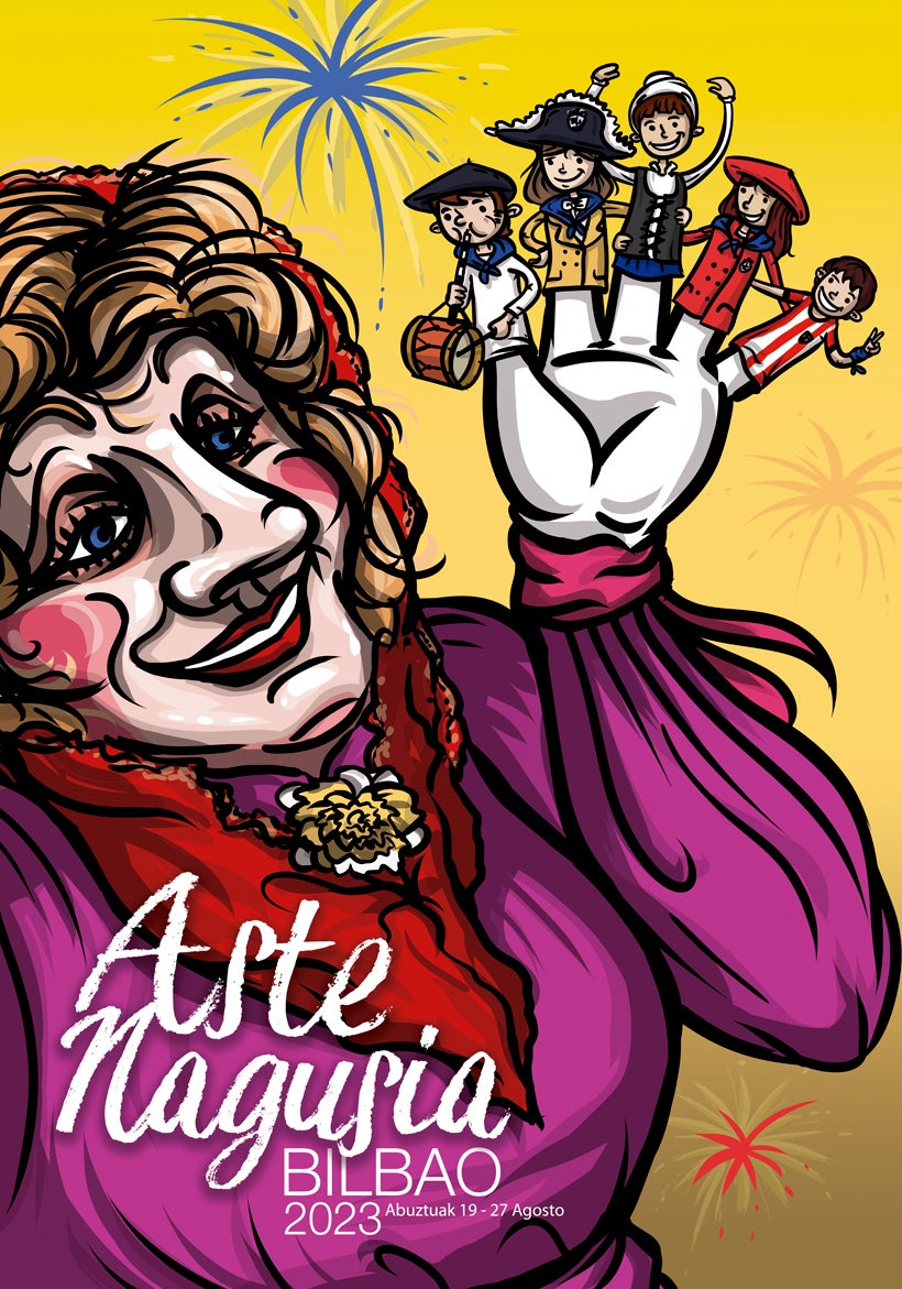 Los seis carteles finalistas de la Aste Nagusia 2023