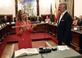 La nueva alcaldesa de Pamplona, Cristina Ibarrola, de UPN