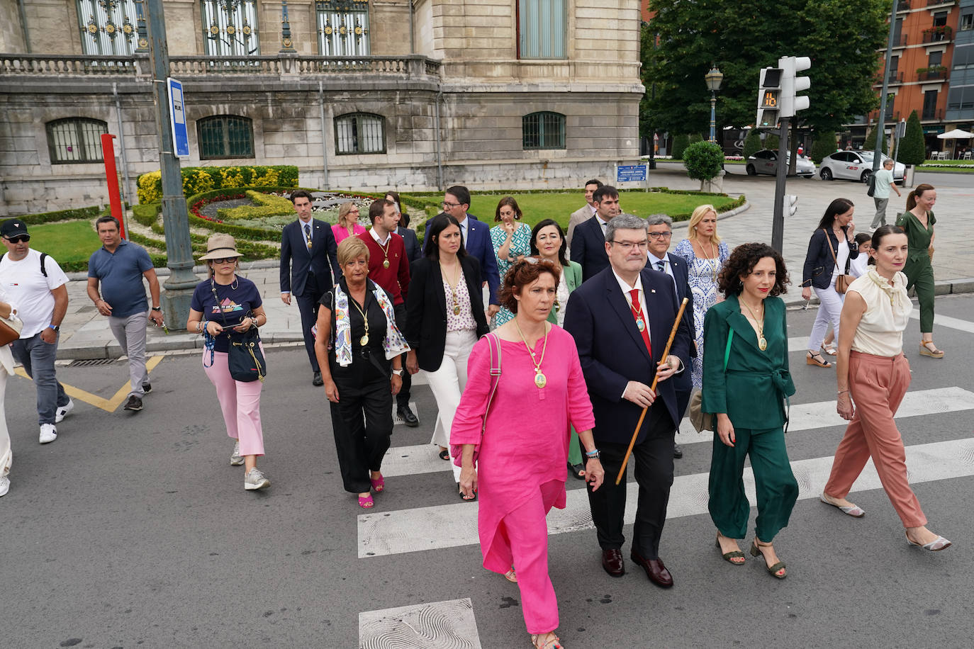 Primer acto de la nueva Corporación de Bilbao