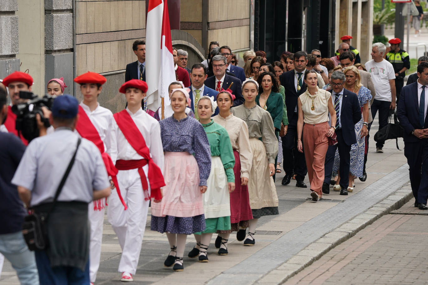 Primer acto de la nueva Corporación de Bilbao