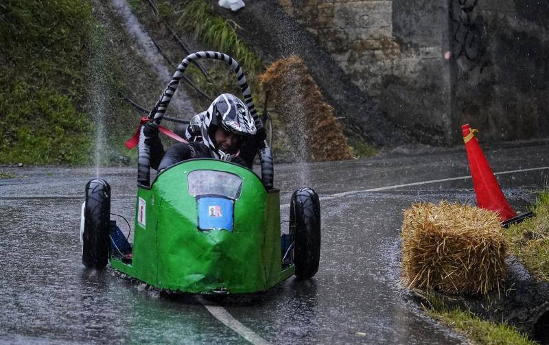 Las imágenes de los valientes y sus goitiberas en Zaldibar