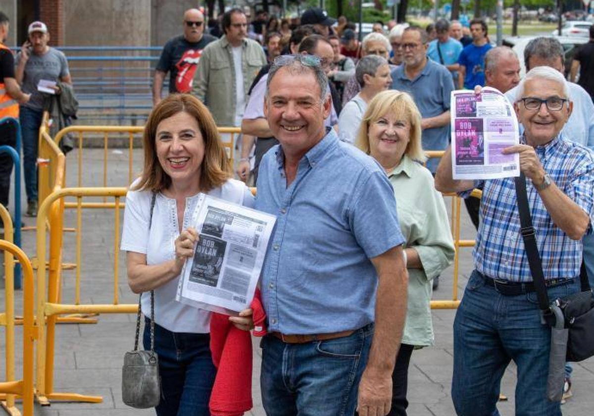 Seguidores de Dylan en Logroño.