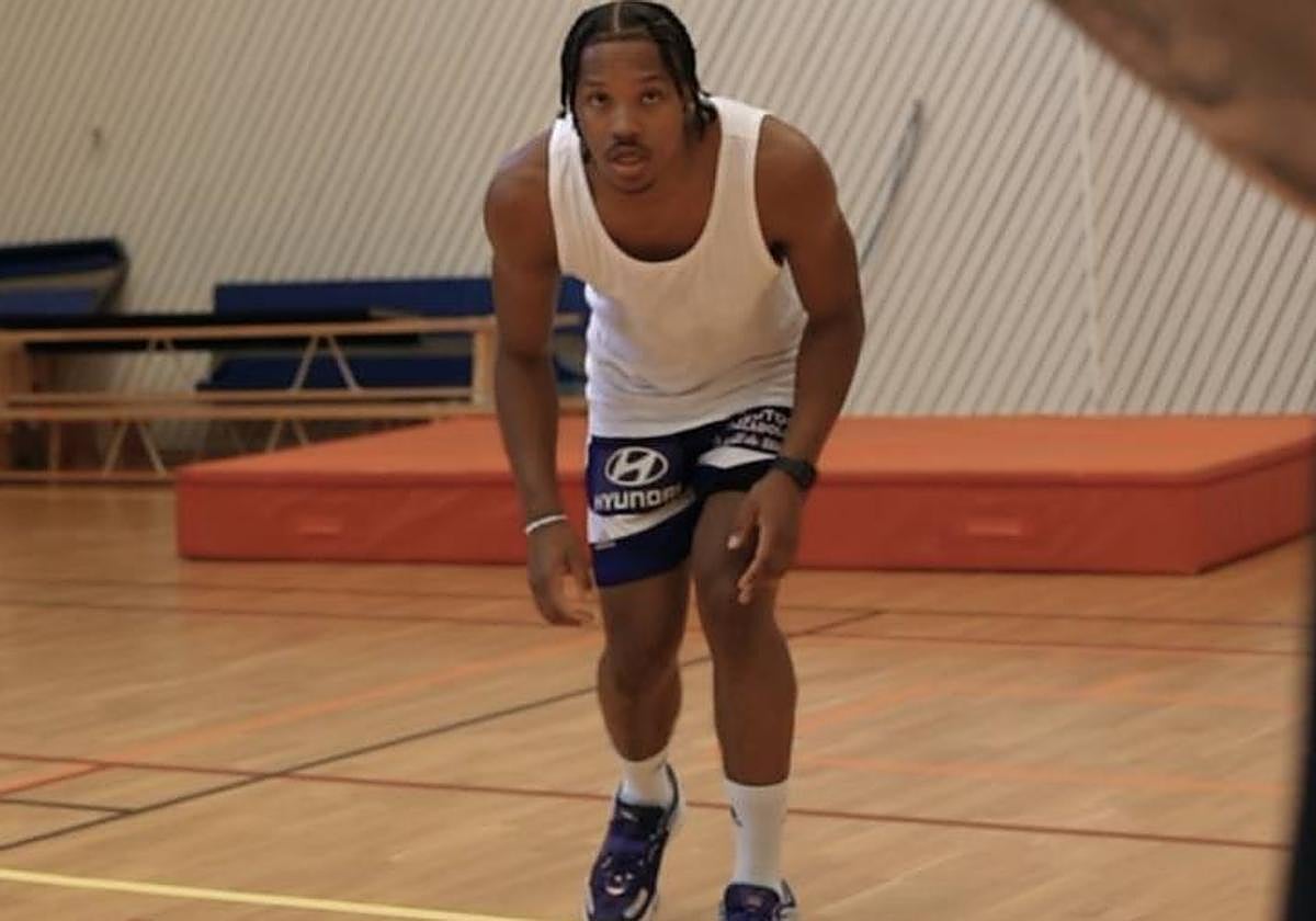 Melwin Panzar, durante una de las sesiones preparatorias.