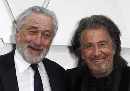 Robert de Niro y Al Pacino, dos estrellas de Hollywood que acaban de ser padres a los 79 y los 83 años, respectivamente.