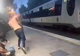 Detenido un joven por agredir y tirar a las vías del tren a un hombre en Irun