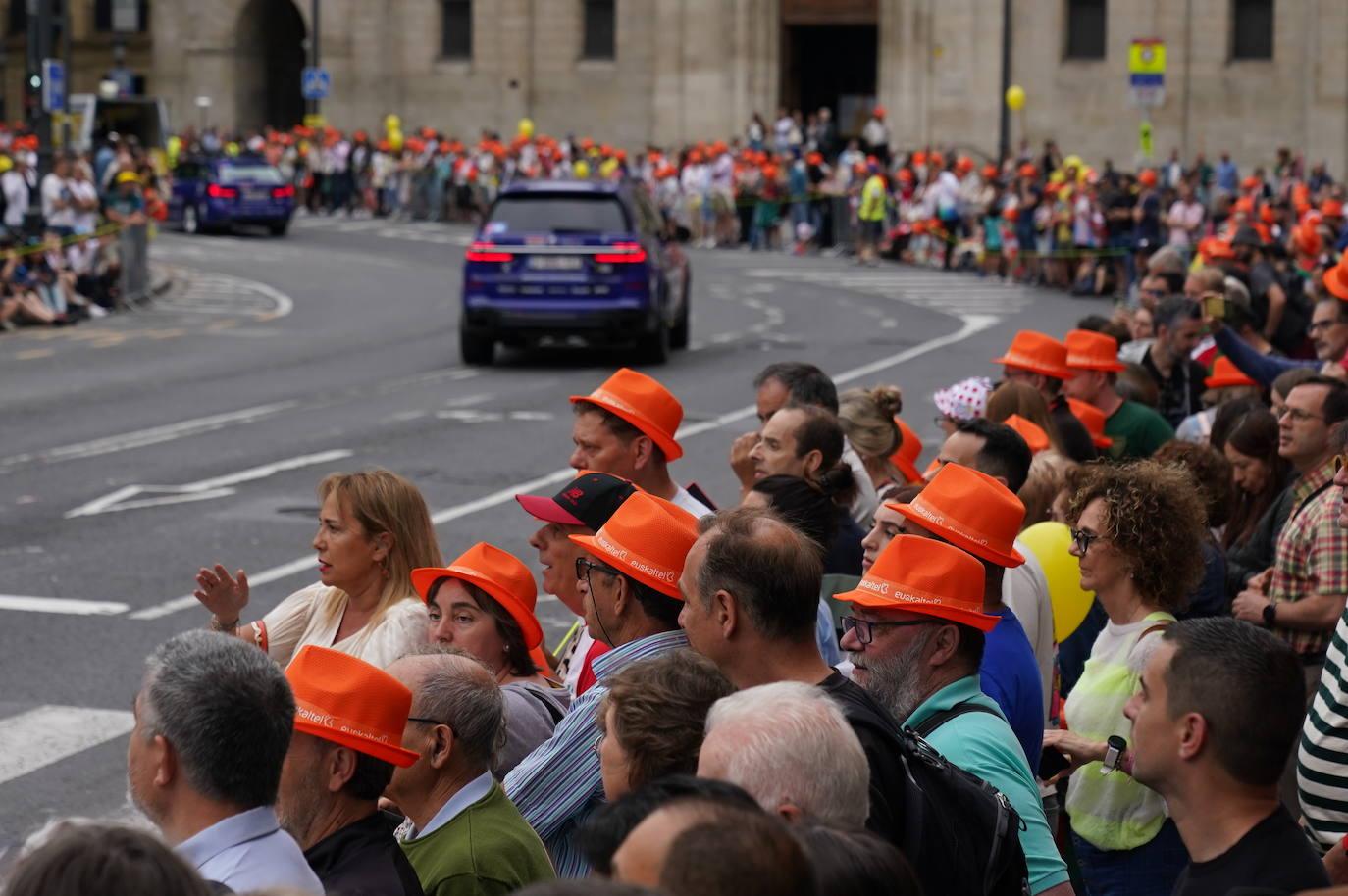 Espectacular ambiente en Bizkaia por la primera etapa del Tour