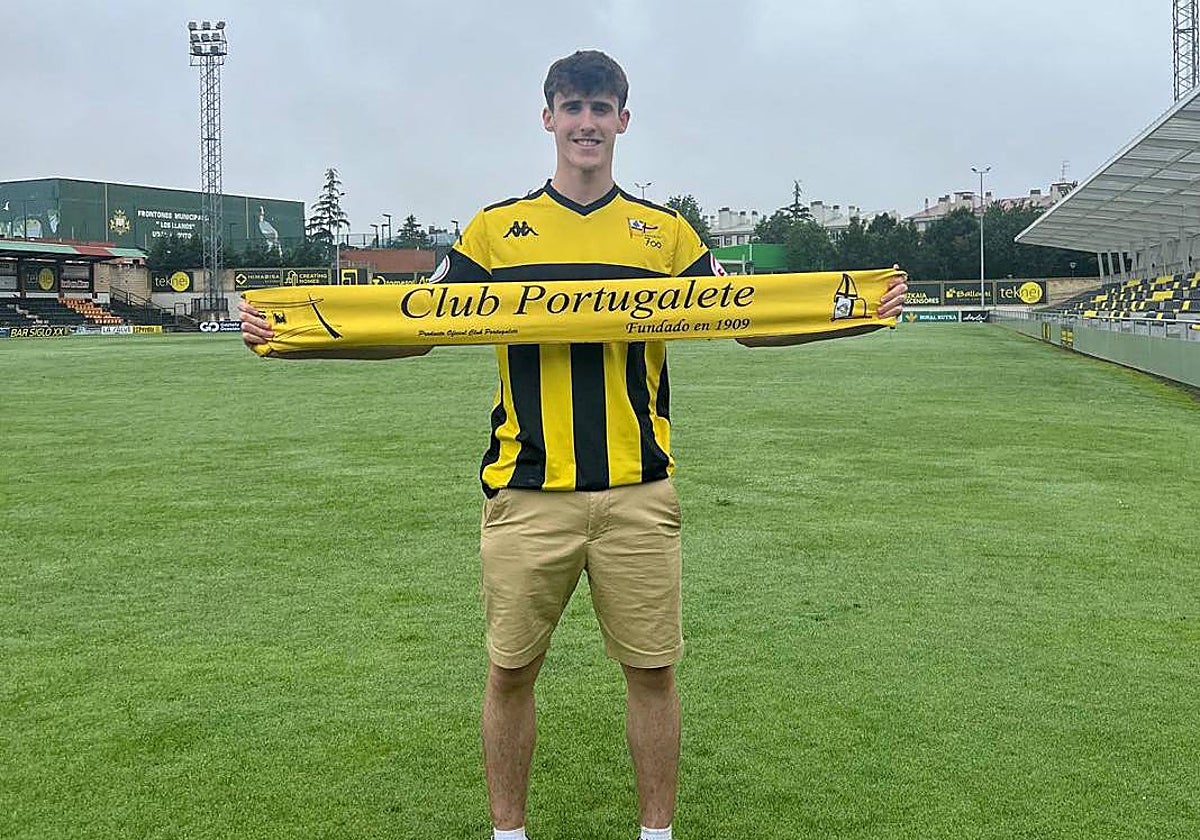 Javier Elías es una de las apuestas de jugadores jóvenes que realizará el Portugalete esta temporada.