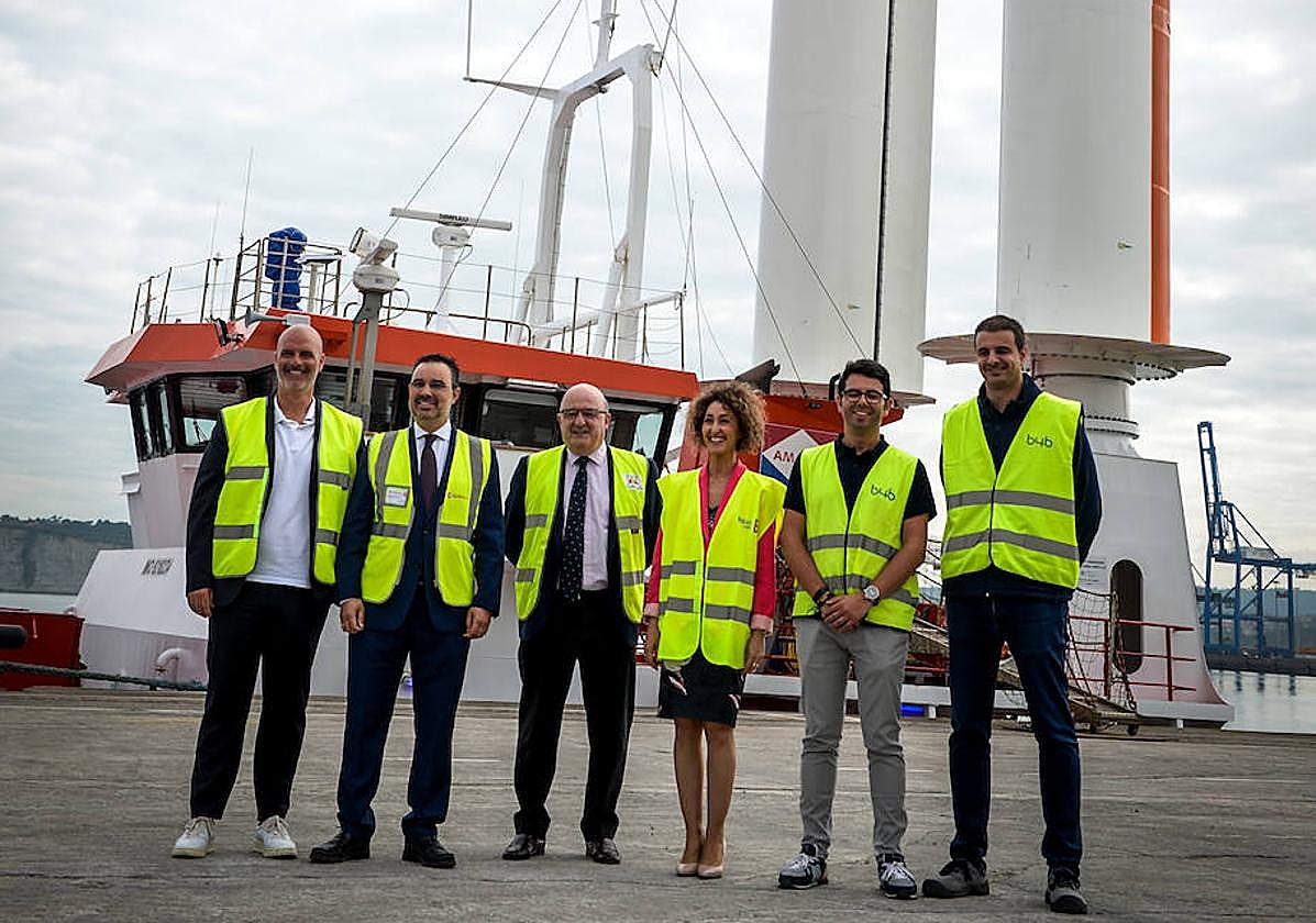 De izquierda a derecha, Asier Lorente, Gorka Zabala, Carlos Rodríguez, Itziar Sabas, Sabino J. Chapero y José Miguel Bermúdez.