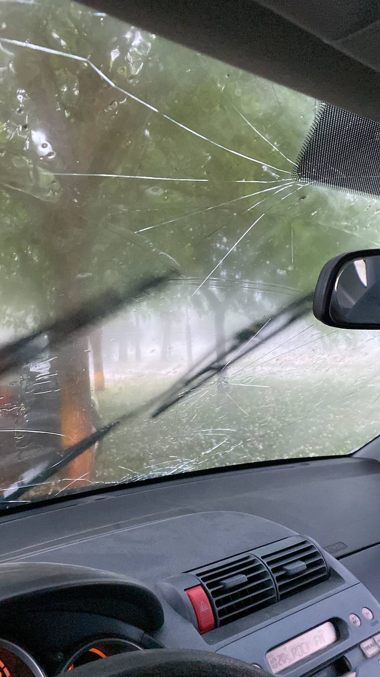 Las fotografías de la granizada de Vitoria