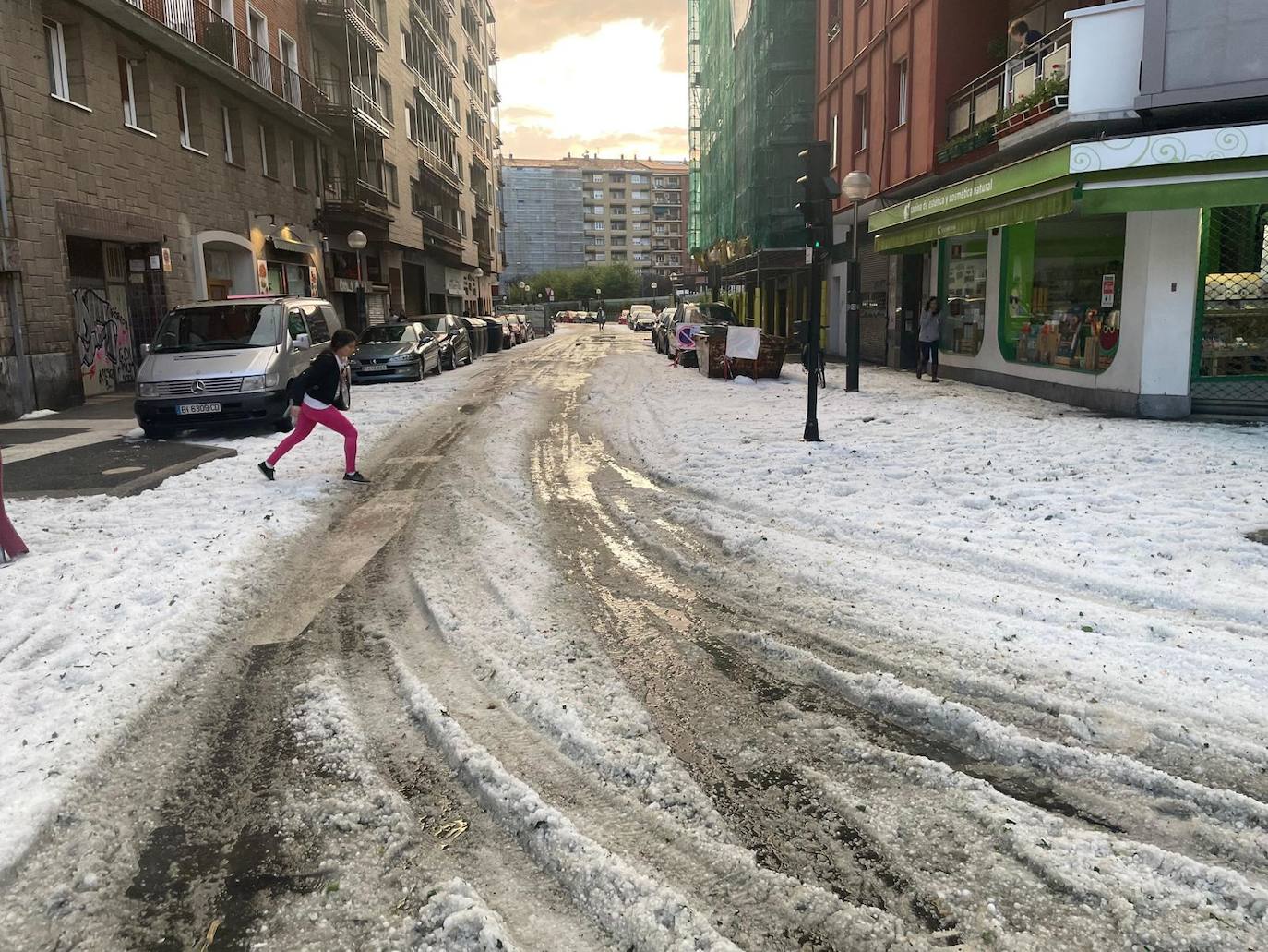 Las fotografías de la granizada de Vitoria