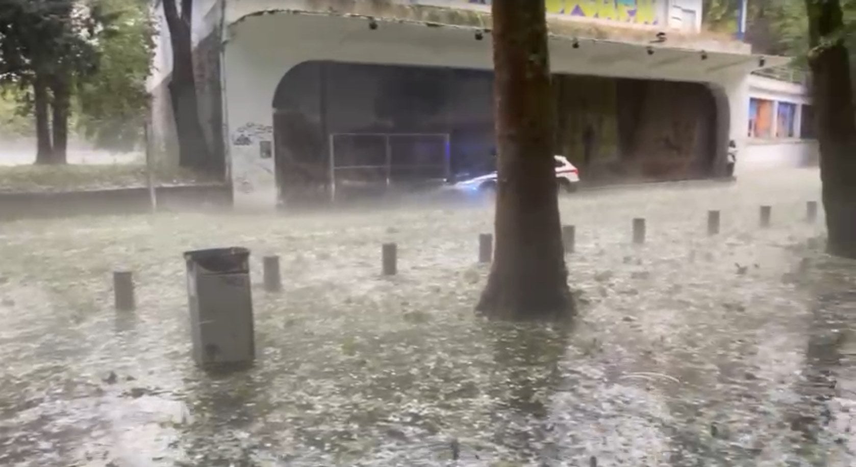 Las fotografías de la granizada de Vitoria