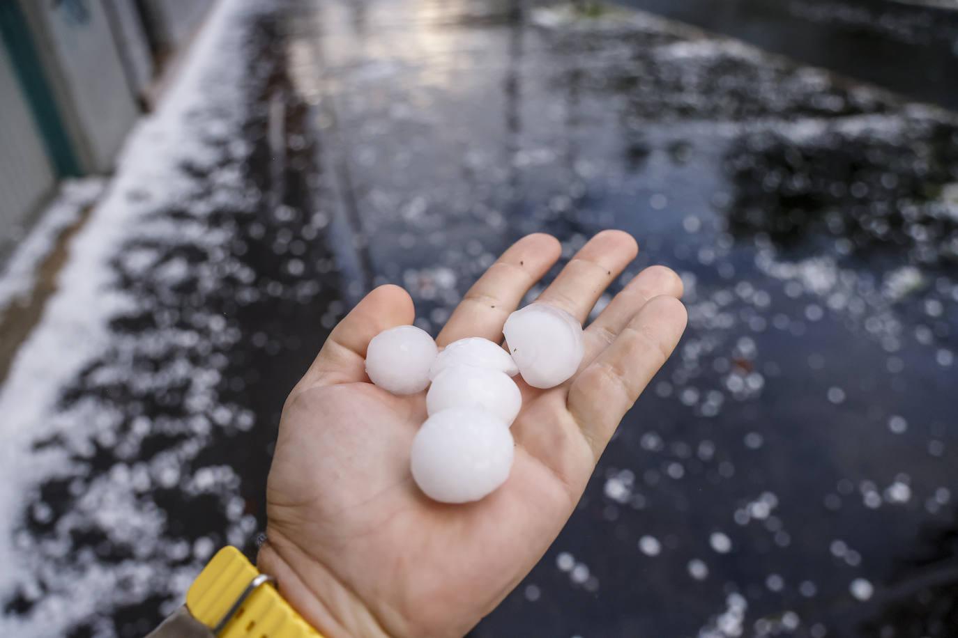 Las fotografías de la granizada de Vitoria