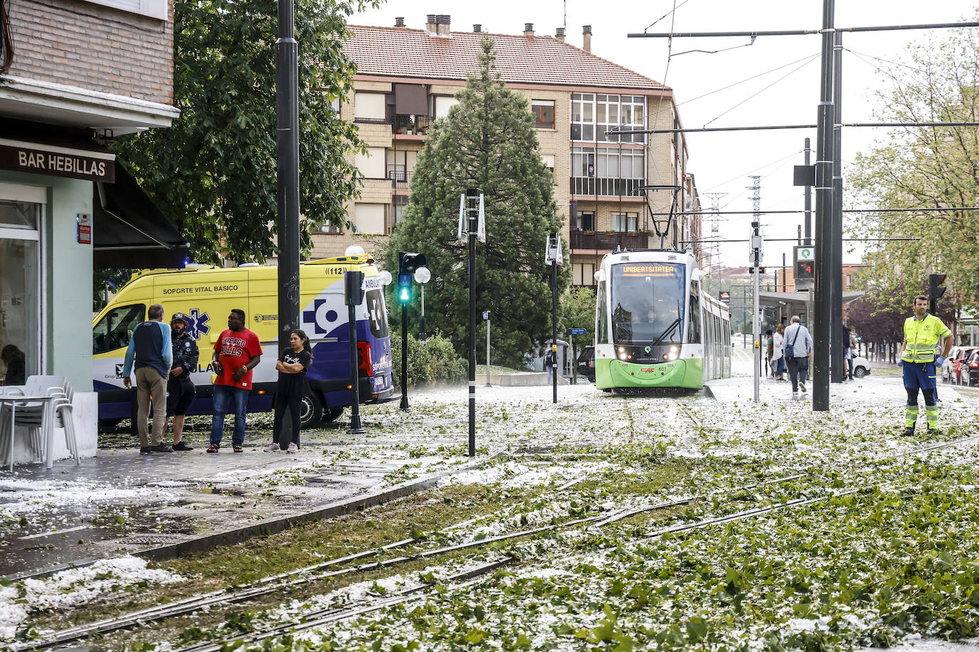 Las fotografías de la granizada de Vitoria