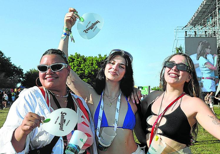 Valentina, Sandra y Yaiza, listas para sacarle todo el jugo a la segunda jornada.