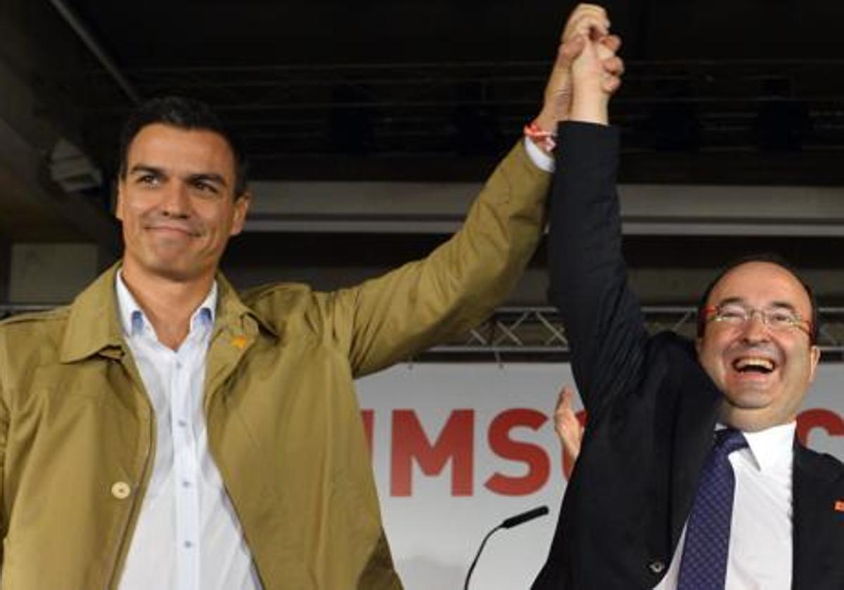 Pedro Sánchez y Miquel Iceta