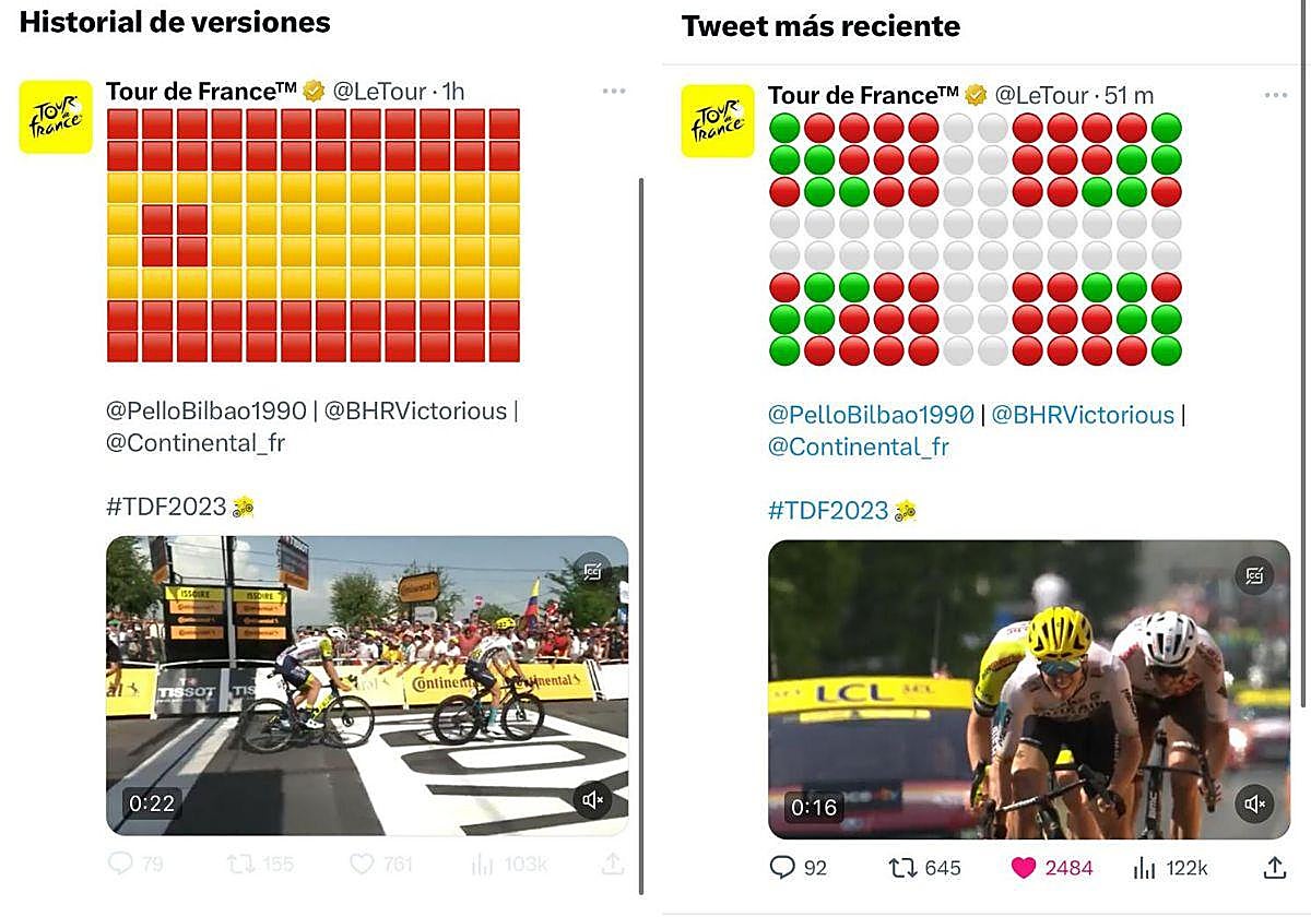 Las dos publicaciones.