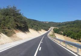 La carretera quedó cortada en el mes de febrero.