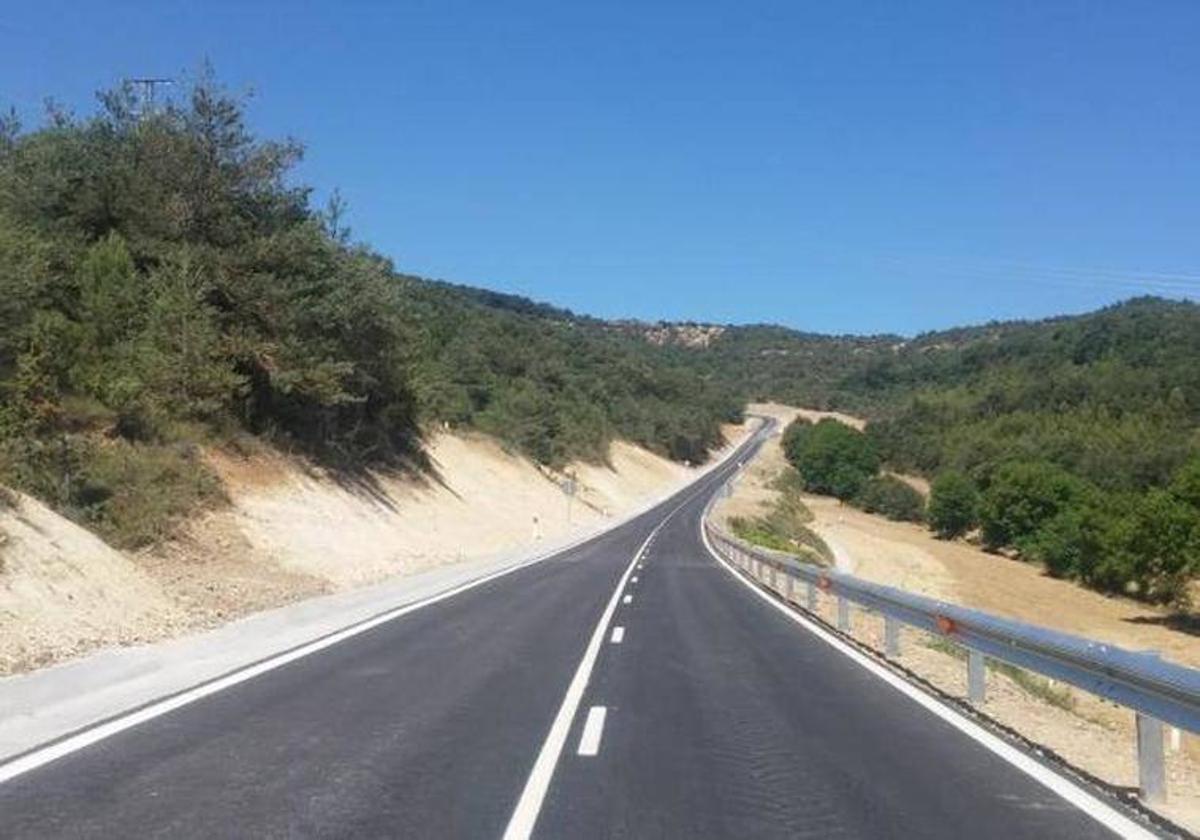 La carretera quedó cortada en el mes de febrero.