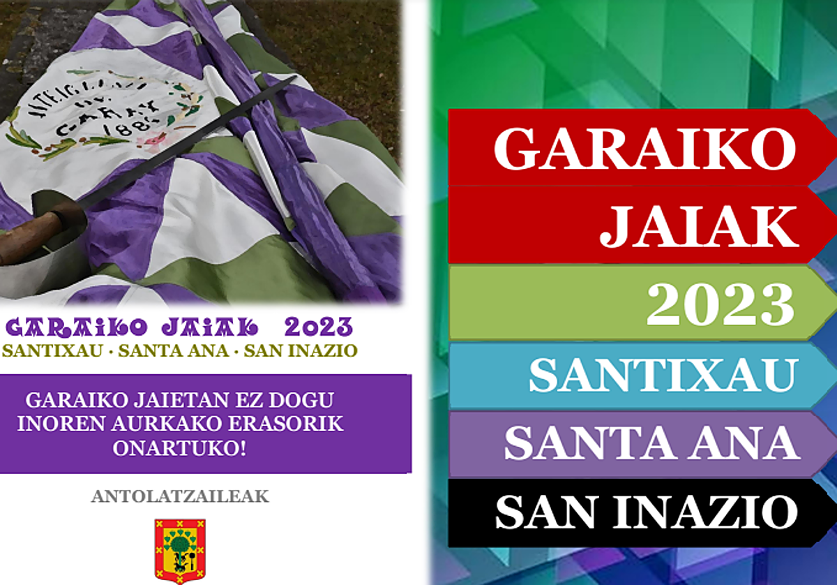 Programación de fiestas de Garai 2023