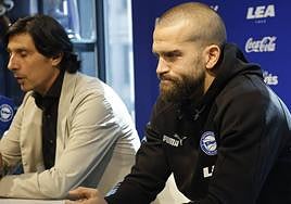 Laguardia, en su última presentación tras renovar en octubre.