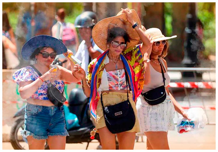 En Palermo, las temperaturas alcanzan los 48º.