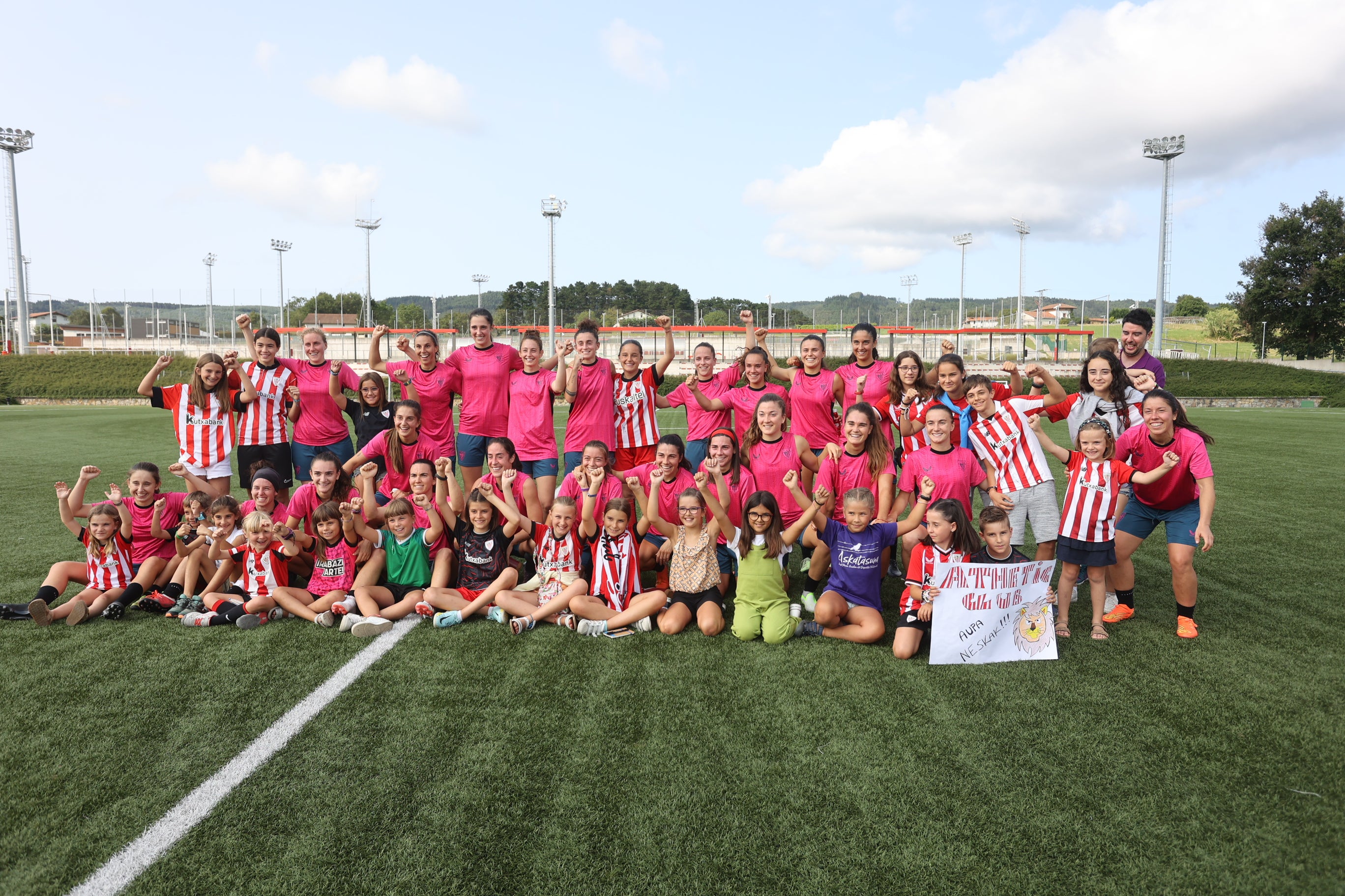 Primer entrenamiento del Athletic en Lezama