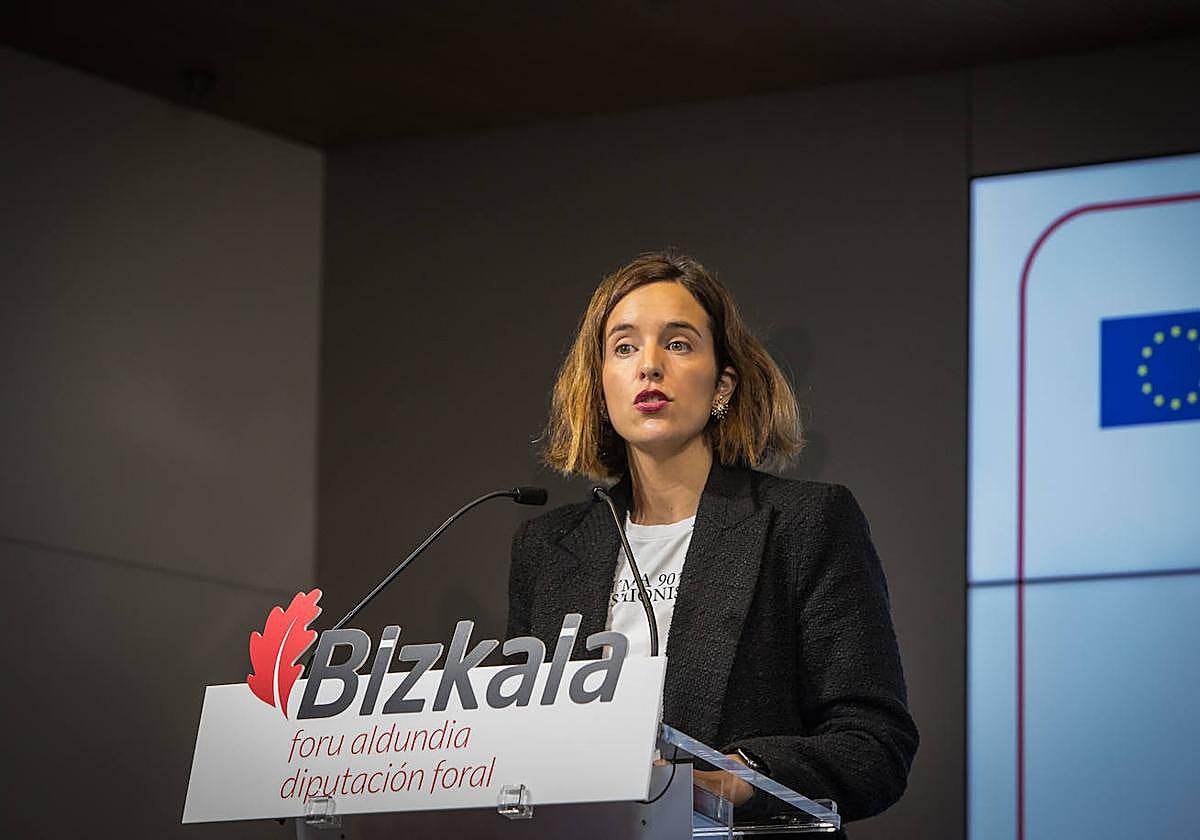 La diputada de Hacienda Itxaso Berrojalbiz.
