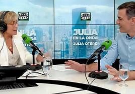 Sánchez ha sido entrevistado por Julia Otero.