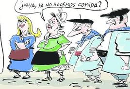 La viñeta de Cerrajería y el Día del Blusa y la Neska