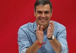 Pedro Sánchez tras conocerse los resultados electorales.