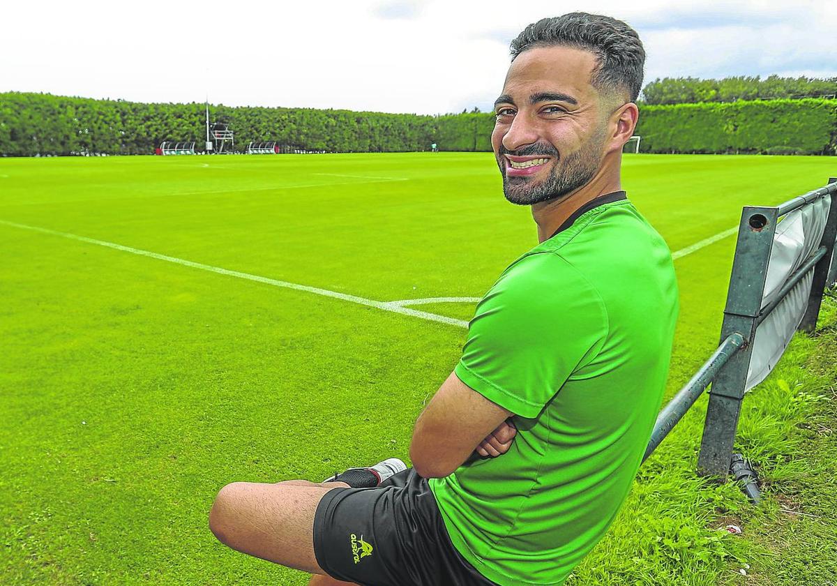 Rubén Alves posa en las instalaciones de La Albericia el martes.