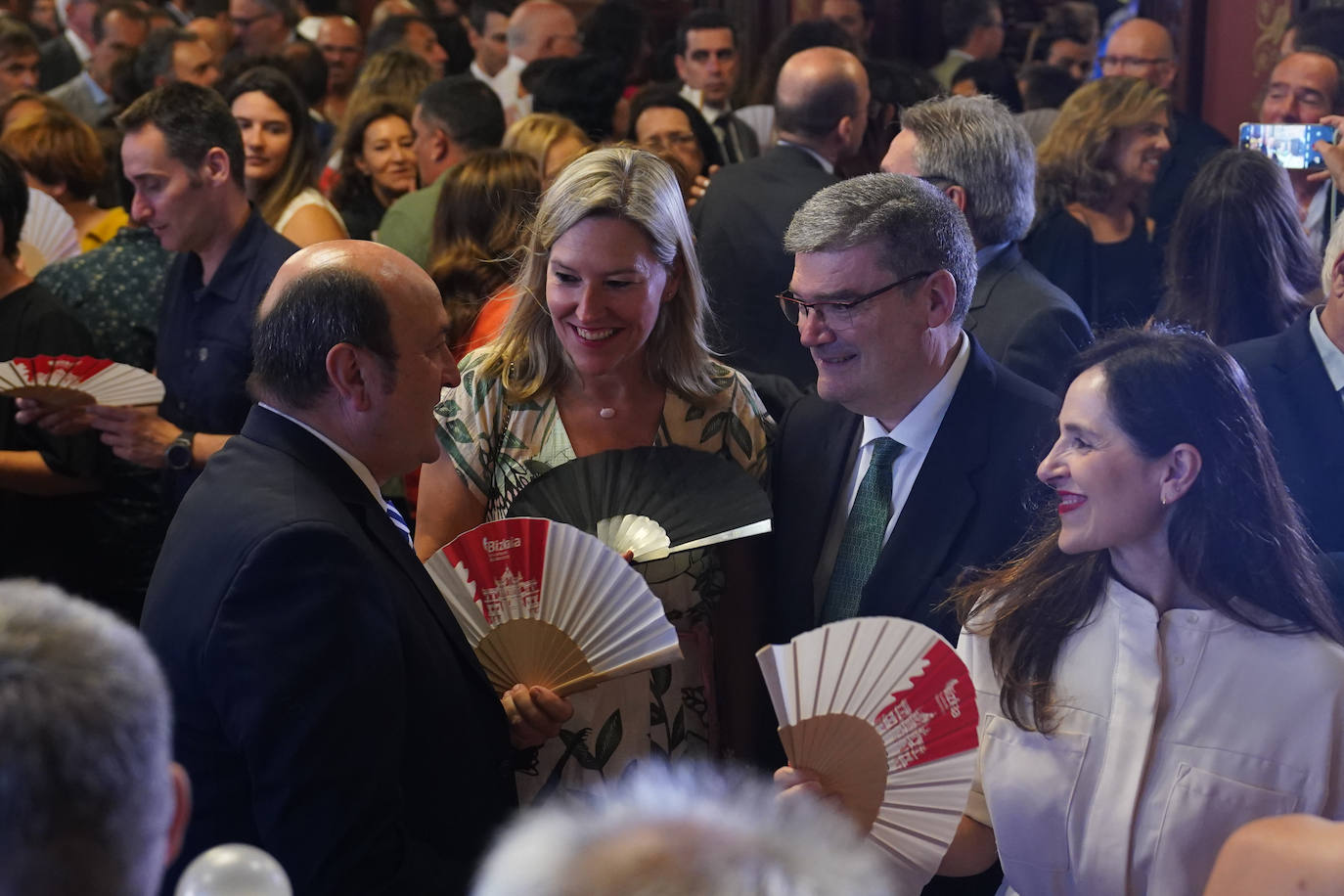 Andoni Ortuzar, Ana Otadui, Juan Mari Aburto y Bakartxo Tejeria