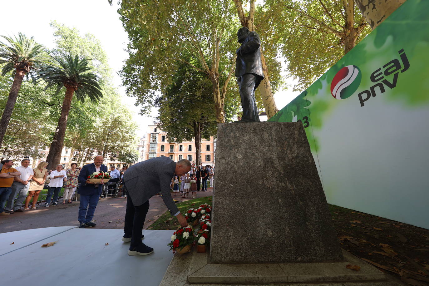 Acto de celebración del 128 aniversario del PNV en Bilbao