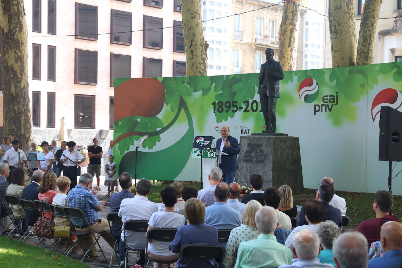 Acto de celebración del 128 aniversario del PNV en Bilbao