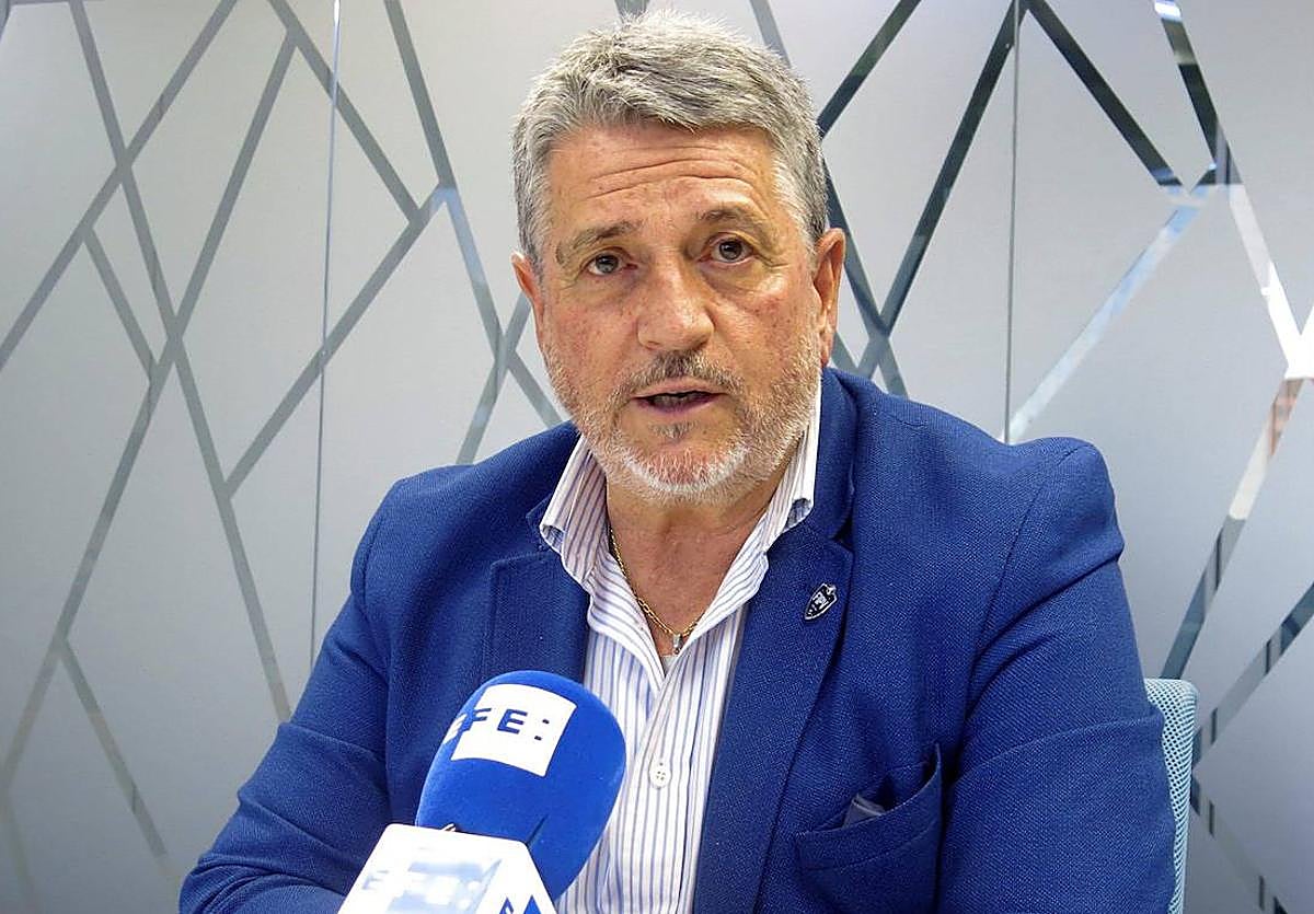 Julián García Angulo, presidente de la Federación Española de pelota.