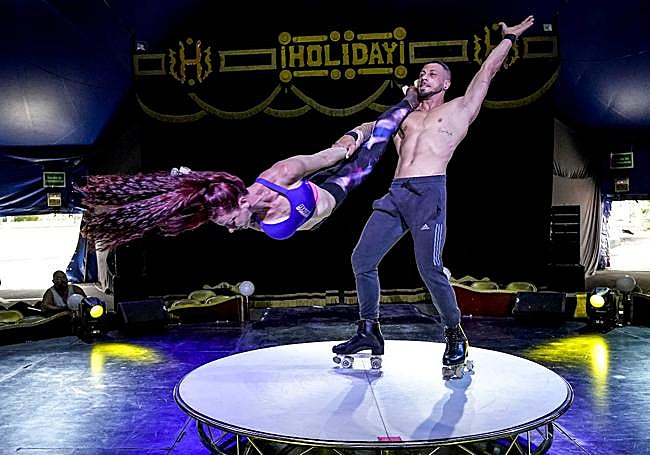 Omar Kljun y Claudia Rossi son unos de los patinadores más rápidos de España.