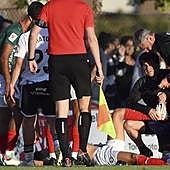 El Alavés pide una sanción para Matos por su entrada a Simeone