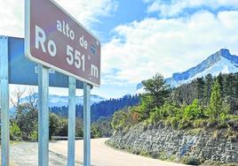 Ruta hacia el alto de Ro.