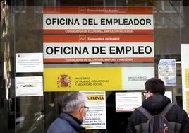 Imagen de una oficina de empleo en Madrid.