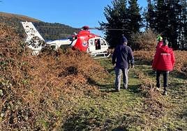 Imagen de otro rescate en el monte Gorbea.