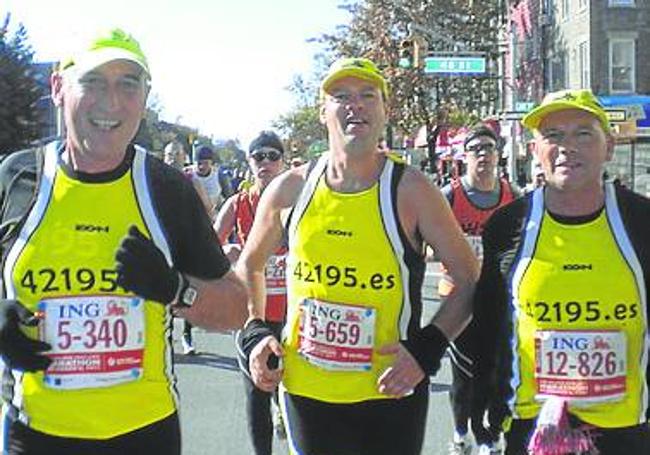 Reto. Algunos se propusieron correr la maratón neoyorkina y lo hicieron