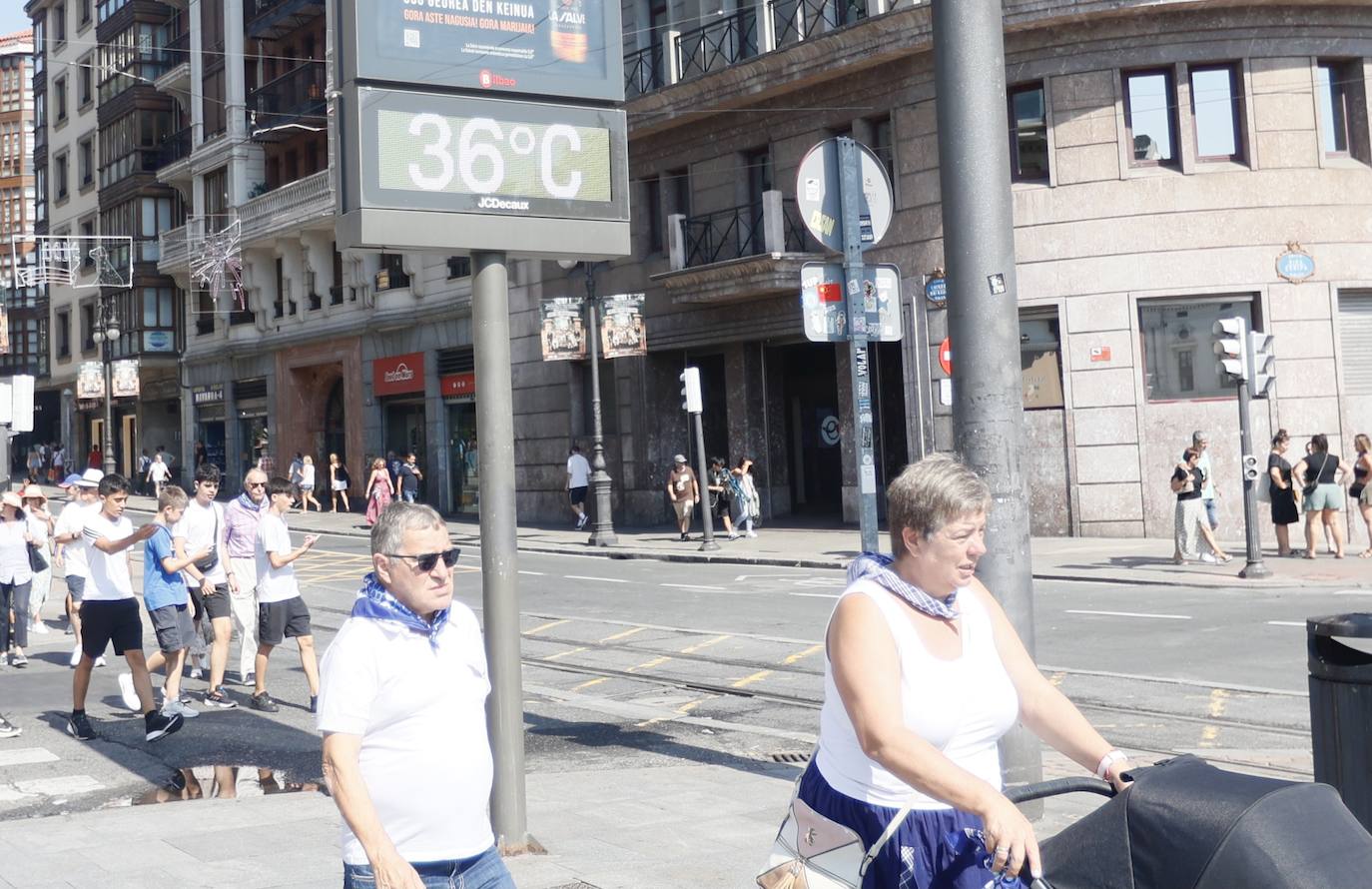 El peor día de la ola de calor en Bizkaia