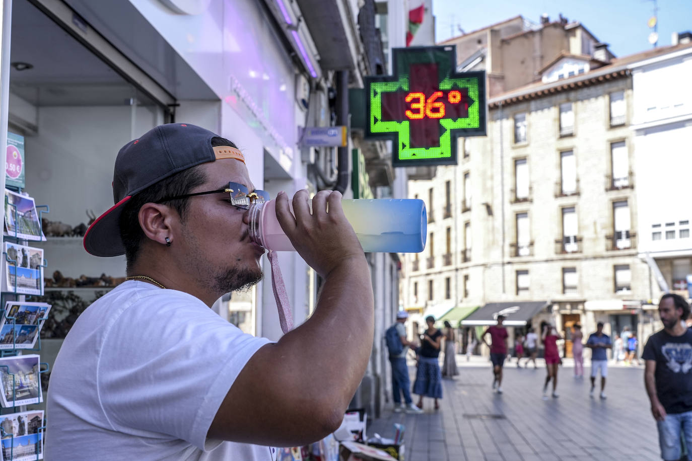 Álava no se libra de la ola de calor y registra máximas por encima de los 41 grados