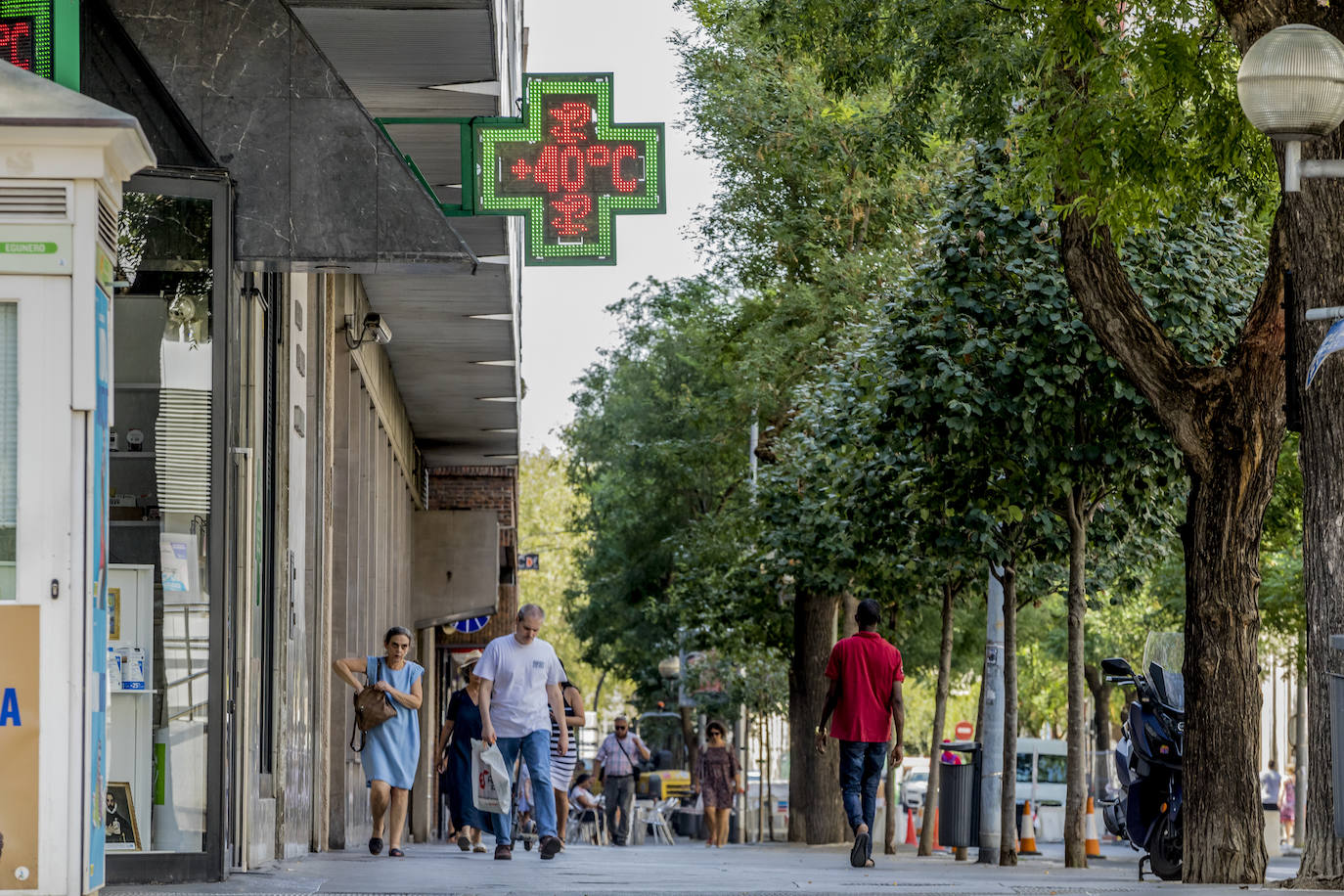 Álava no se libra de la ola de calor y registra máximas por encima de los 41 grados