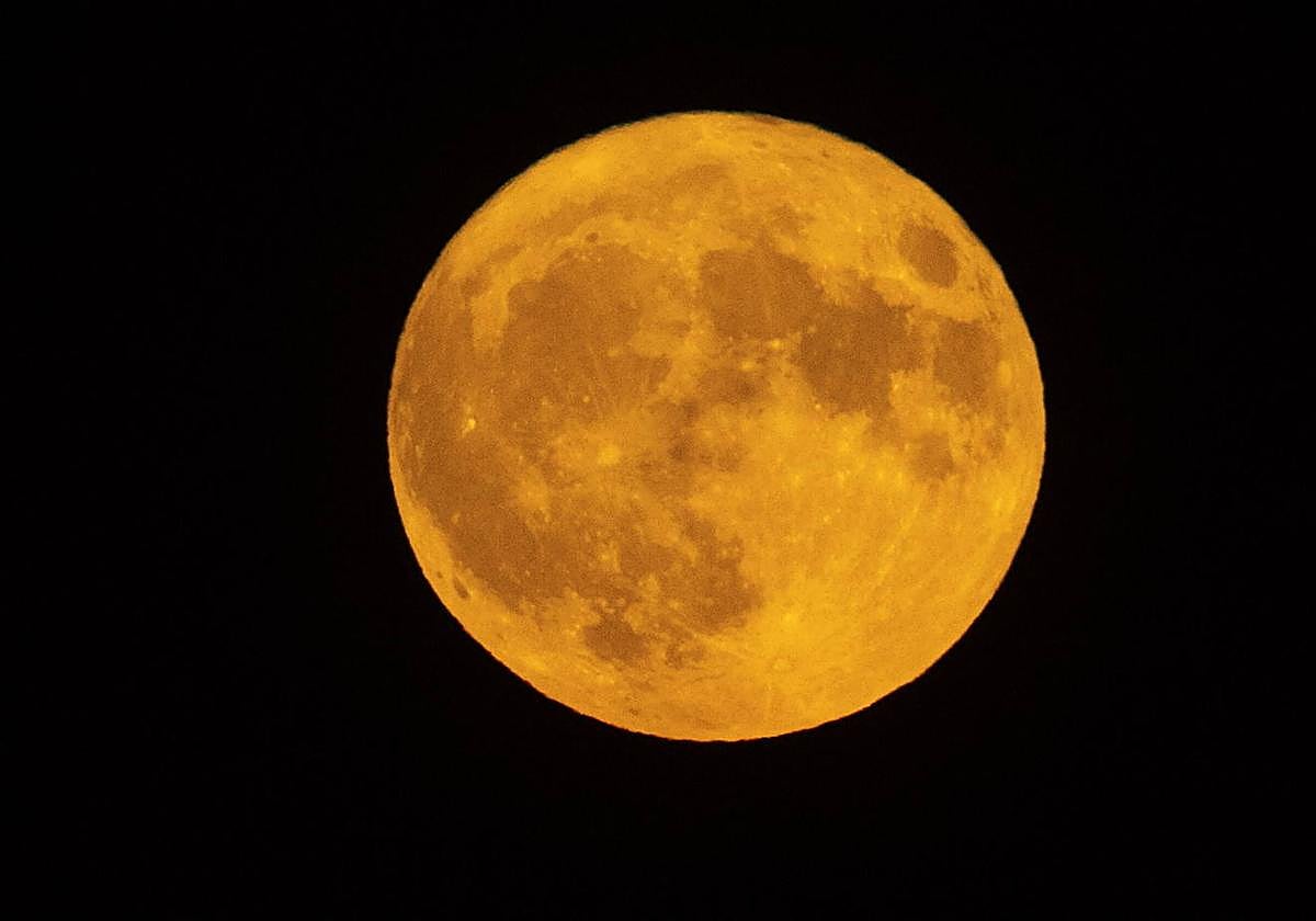 Imagen de la superluna de principios de agosto.