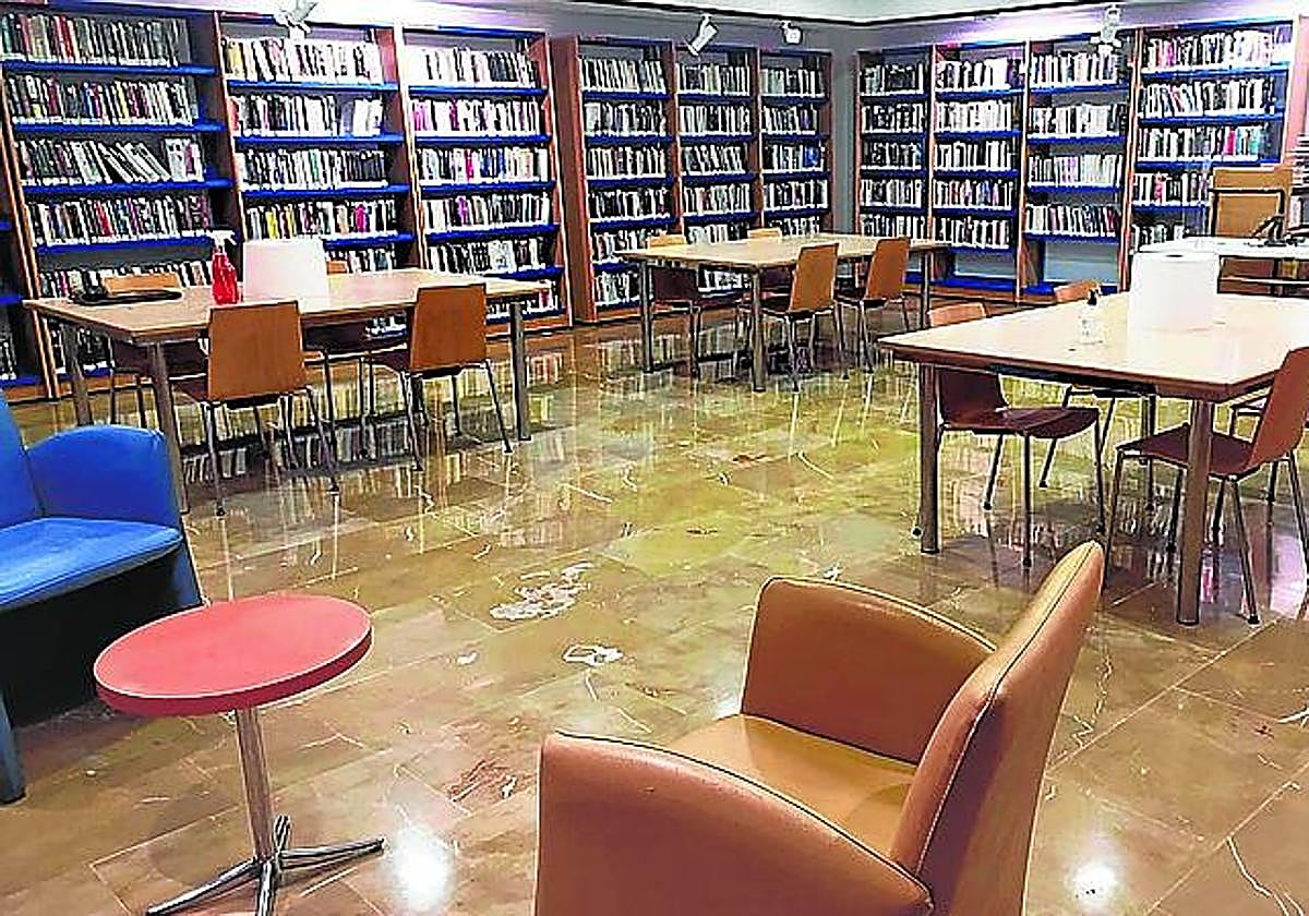 Provisionalmente, la biblioteca se ubica actualmente en Lobiano.