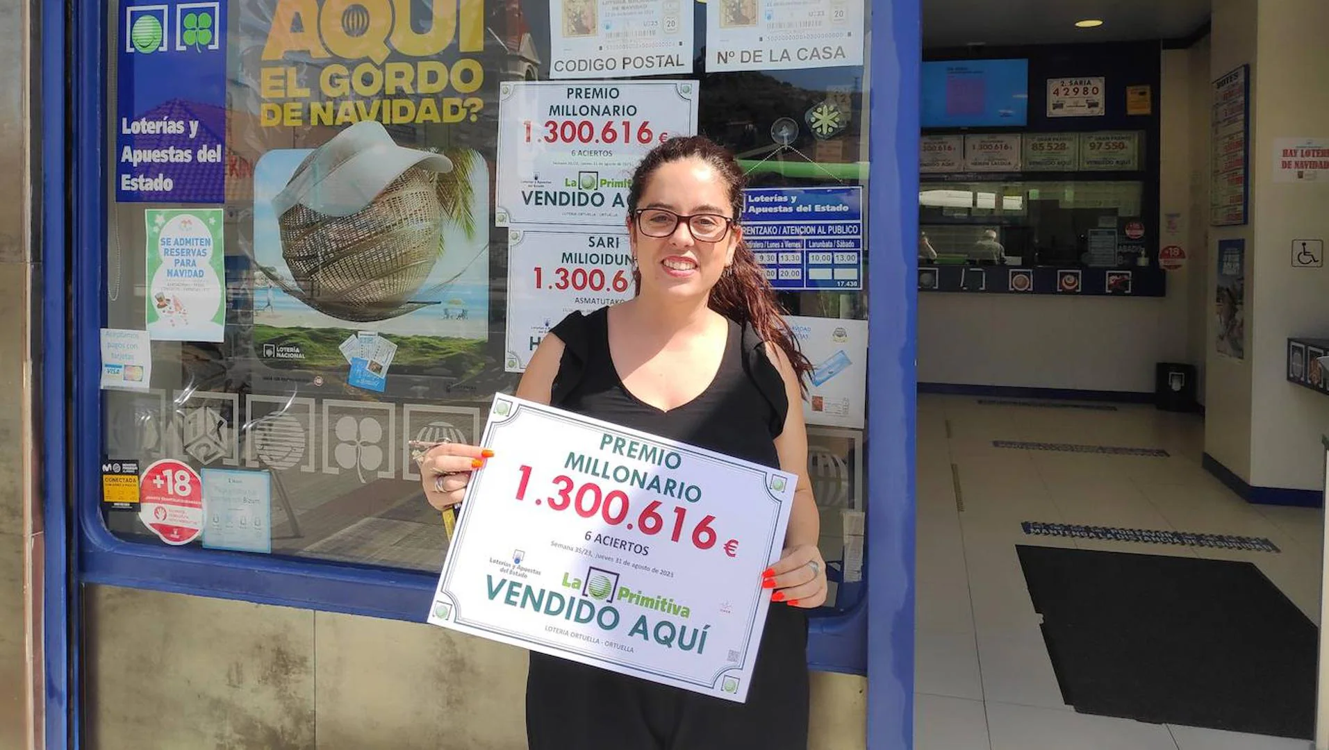 La Primitiva deja más de un millón de euros en Ortuella: «¡Qué ilusión me hace que el premio se quede en el pueblo!» thumbnail