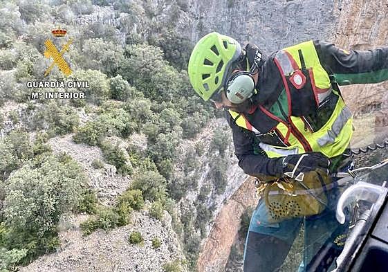 Rescate en otro accidente de montaña.